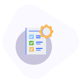 A checklist thumb icon