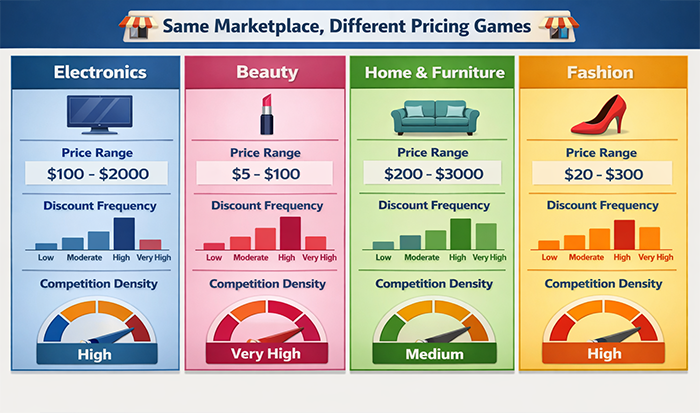 Category-by-Category Competitive Pricing Behavior